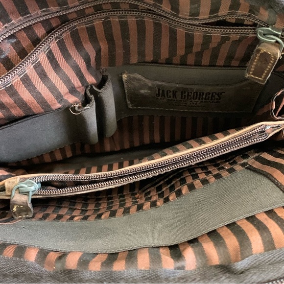 Jack Georges Voyager Convertible Backpack Crossbody Bag Brown - Picture 12 of 16